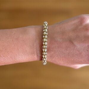 Swarovski crystal tubular bracelet